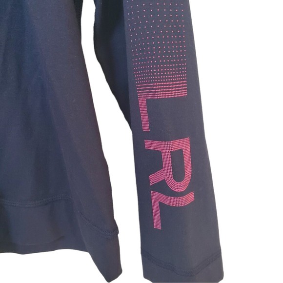 Lauren Ralph Lauren Women's Black Quarter Zip Pullover Sweater Sz L Black Label - Picture 4 of 8